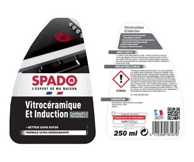 Nettoyant vitrocéramique et induction Spado 250 ml
