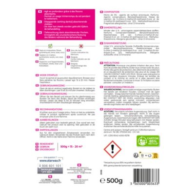 Nettoyeur à sec tapis et moquettes Starwax 500g