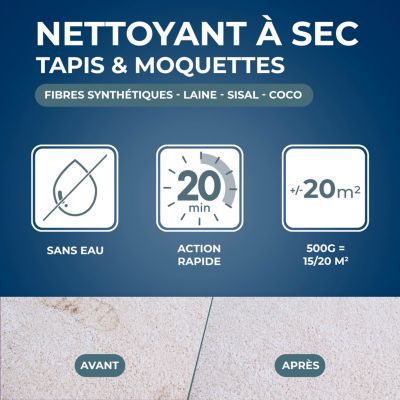 Nettoyeur à sec tapis et moquettes Starwax 500g