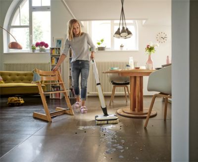 Nettoyeur de sols sans fil Karcher FC7 Cordless Plus Stone - Autonomie 45 min- 500 tr/min- Rouleaux spécial carrelage