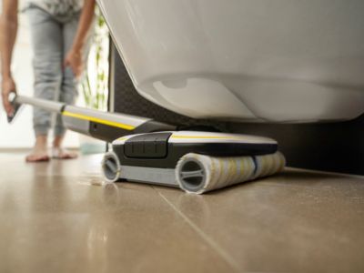Nettoyeur de sols sans fil Karcher FC7 Cordless Plus Stone - Autonomie 45 min- 500 tr/min- Rouleaux spécial carrelage