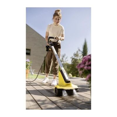 Nettoyeur de terrasse sans fil PCL 3-18, rouleaux rotatifs, application d'eau intégrée