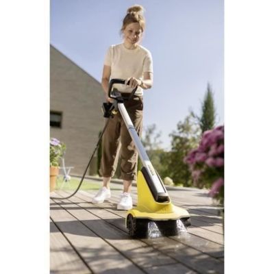Nettoyeur de terrasse sans fil PCL 3-18, rouleaux rotatifs, application d'eau intégrée