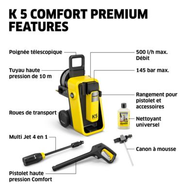 Nettoyeur haute pression électrique Karcher K5 Confort premium 145 bars