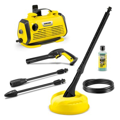 Nettoyeur haute pression Karcher K3 Horizontal Plus Home - Pression 120 bar- Débit 380 l/h- Kit Home inclus