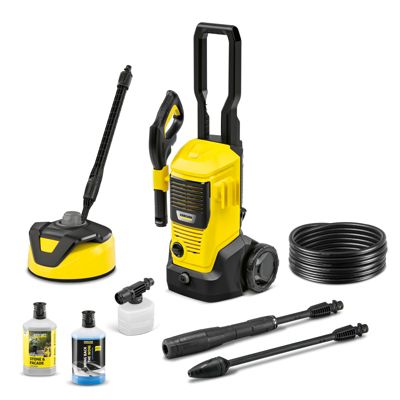 Nettoyeur haute pression Karcher K4 FJ Home - Pression 130 bar- Débit 420 l/h- Buse à jet plat- Kit Home inclus
