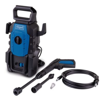 Nettoyeur haute pression électrique HPC1400 Scheppach -1400W -Pression max 110 bars -Débit max 390 l/h -Tuyau et rallonge incluse