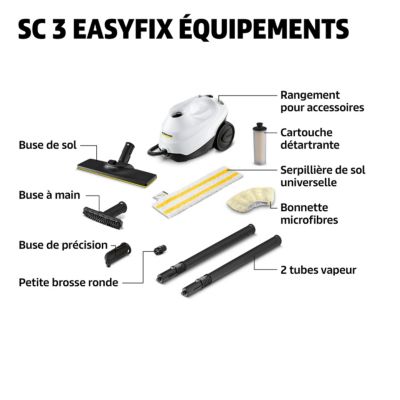 Nettoyeur vapeur Karcher SC3 Easyfix blanc