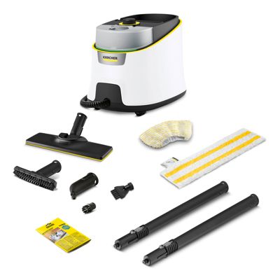 Nettoyeur vapeur Karcher SC4 Deluxe - Pression 3.5 bar- Débit vapeur 40 g/min- Réservoir amovible- Kit sols