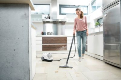 Nettoyeur vapeur Karcher SC4 Easyfix blanc filaire avec accessoires