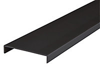 Nez de cloison aluminium noir 10 x 74 mm L.2,6 m
