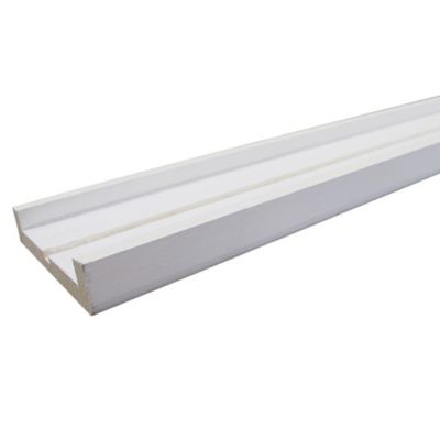 Nez de cloison en MDF prépeint blanc 11X103mm L.2,50m