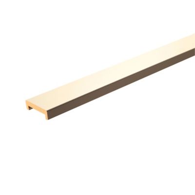 Nez de cloison MDF blanc 19 x 62 mm L.2,58 m
