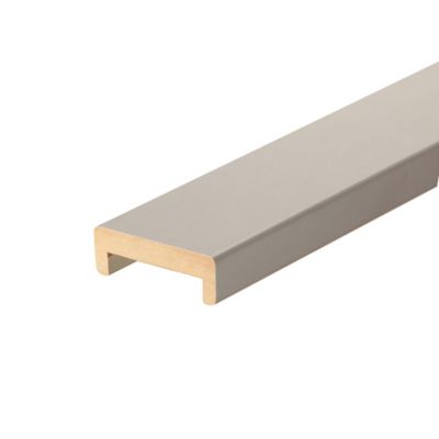 Nez de cloison MDF blanc 19 x 68 mm L.2,58 m