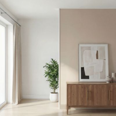 Nez de cloison MDF blanc 19 x 68 mm L.2,58 m