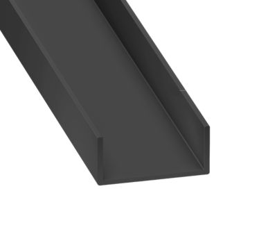 Nez de cloison PVC anthracite 20x74x20-2,60m