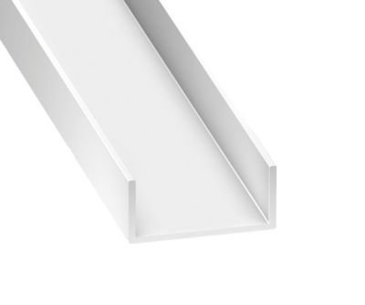Nez de cloison - PVC blanc - 20 x 74 mm, L. 2,6 m CQFD