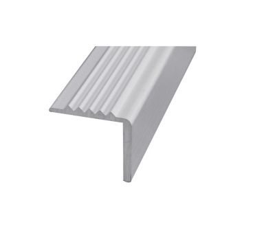 Nez de marche aluminium anodisé incolore 25 x 5 mm, 2 m