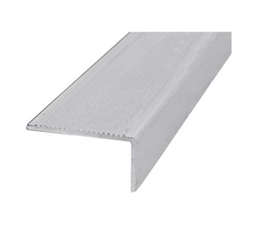 Nez de marche aluminium brut 40 x 14 mm, 1 m