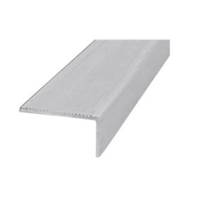 Nez de marche aluminium brut 40 x 14 mm, 1 m