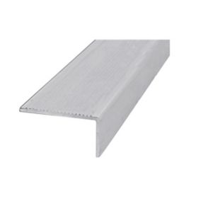 Nez de marche aluminium brut 45 x 23 mm, 1 m