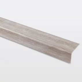 Nez de marche en aluminium décor bois gris GoodHome 35 x 25 x 1800 mm.