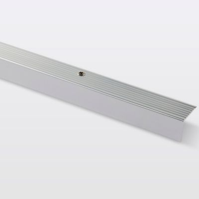 Nez de marche en aluminium décor métal brillant GoodHome 25 x 20 x 1800mm.