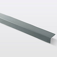 Nez de marche PVC gris foncé GoodHome 65 x 42,5 x 1800 mm