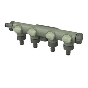 Nez de robinet 4 sorties Verve en plastique