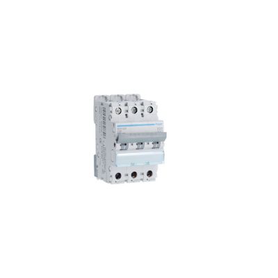 Nfn320 Disjoncteur Hager Triphasé 20a - 3p - 6-10ka - Courbe C - Nfn - Bornes Alignées à Vis - 3 Modules