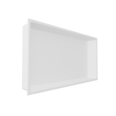 Skelang Etagere Salle de Bain, Niche Douche encastrable, Niche douch en Acier Inoxydable,15×30 cm(Les Dimension du Trou Mural:13×28cm