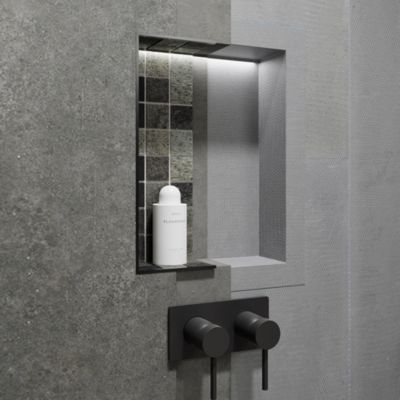 Niche de douche à carreler - format intérieur 40 x 20 cm - 9 cm de profondeur