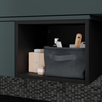 Niche l.40 x H.30 x P.45 cm noir mat Kentia