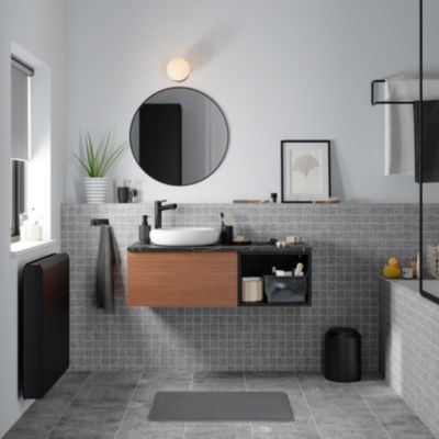 Niche l.40 x H.30 x P.45 cm noir mat Kentia