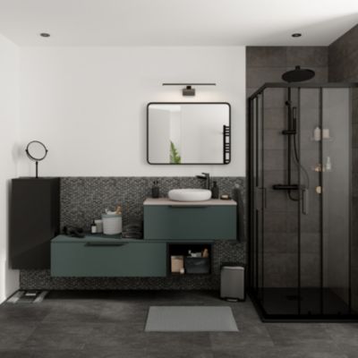 Niche l.40 x H.30 x P.45 cm noir mat Kentia