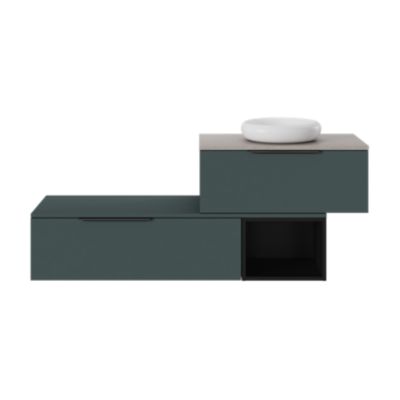 Niche l.40 x H.30 x P.45 cm noir mat Kentia