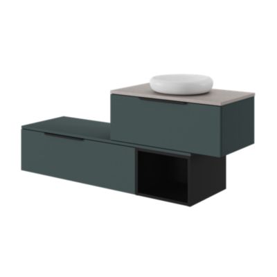 Niche l.40 x H.30 x P.45 cm noir mat Kentia