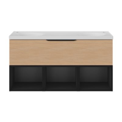 Niche l.40 x H.30 x P.45 cm noir mat Kentia