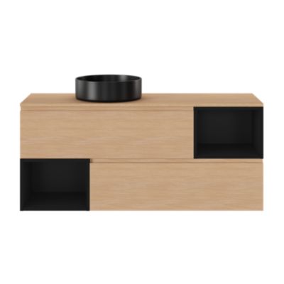 Niche l.40 x H.30 x P.45 cm noir mat Kentia