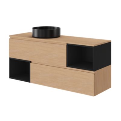 Niche l.40 x H.30 x P.45 cm noir mat Kentia