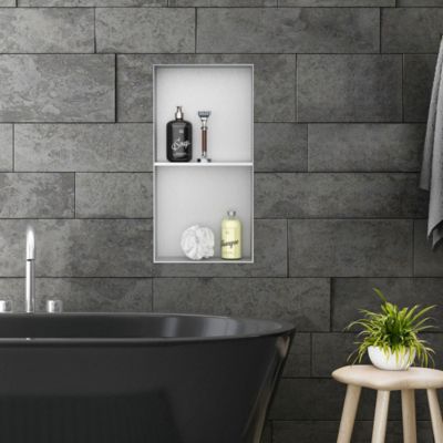 VEVOR Niche de douche sans carrelage en acier inoxydable 304 - Double