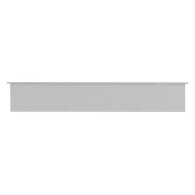 Niche murale de douche encastrée étagère double argent en acier inox 30x60x10 cm
