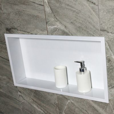 Bernstein – Niche murale de douche encastrable 60x30x10cm – Acier inoxydable – Installation simple et étanche – Rangement esthétique salle
