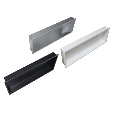 Niche murale de douche, étagère encastrable douche acier inox - 90x30x10cm - BS903010 Acier brossé