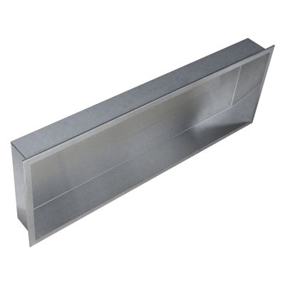 Niche murale de douche, étagère encastrable douche acier inox - 90x30x10cm - BS903010 Acier brossé