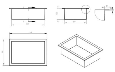 BWE Niche Murale De Salle De Bain En Acier Inoxydable, 30,5 X 61 X
