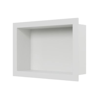 Niche De Douche Murale LED Blanc - Acier Inoxydable, 60x30 Cm, étanchéité 100%