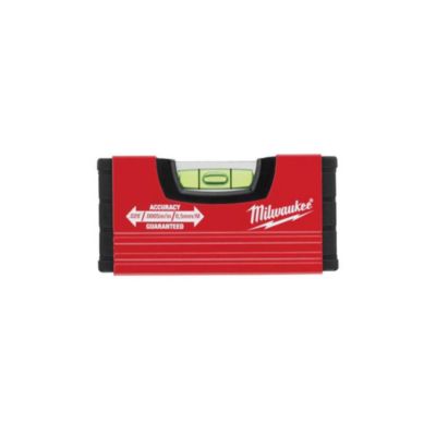 Niveau de poche Milwaukee Minibox aluminium 10 cm 0,5 mm/m VPA