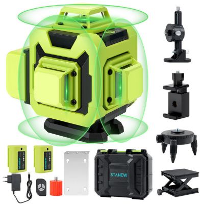 Niveau laser 4 x 360,2 batteries 2400 mA,4D 16 fils