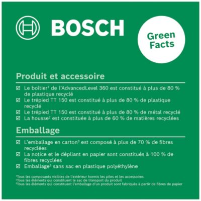 Niveau laser alignement horizontal Bosch Advanced level 360